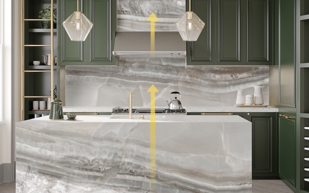 kitchen setting Spring Hill bioquartz